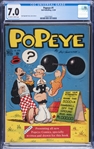 1948 Dell Comics "Popeye #1 - CGC 7.0