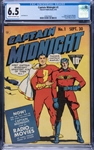 1942 Fawcett Publication "Captain Midnight" #1 - Origin of Captain Midnight & Captain Marvel on Cover - CGC 6.5