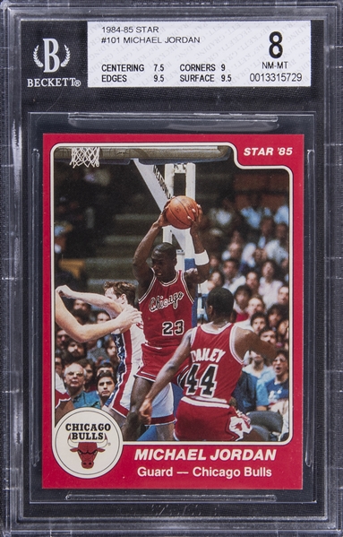 1984/85 Star #101 Michael Jordan Rookie Card - BGS NM-MT 8