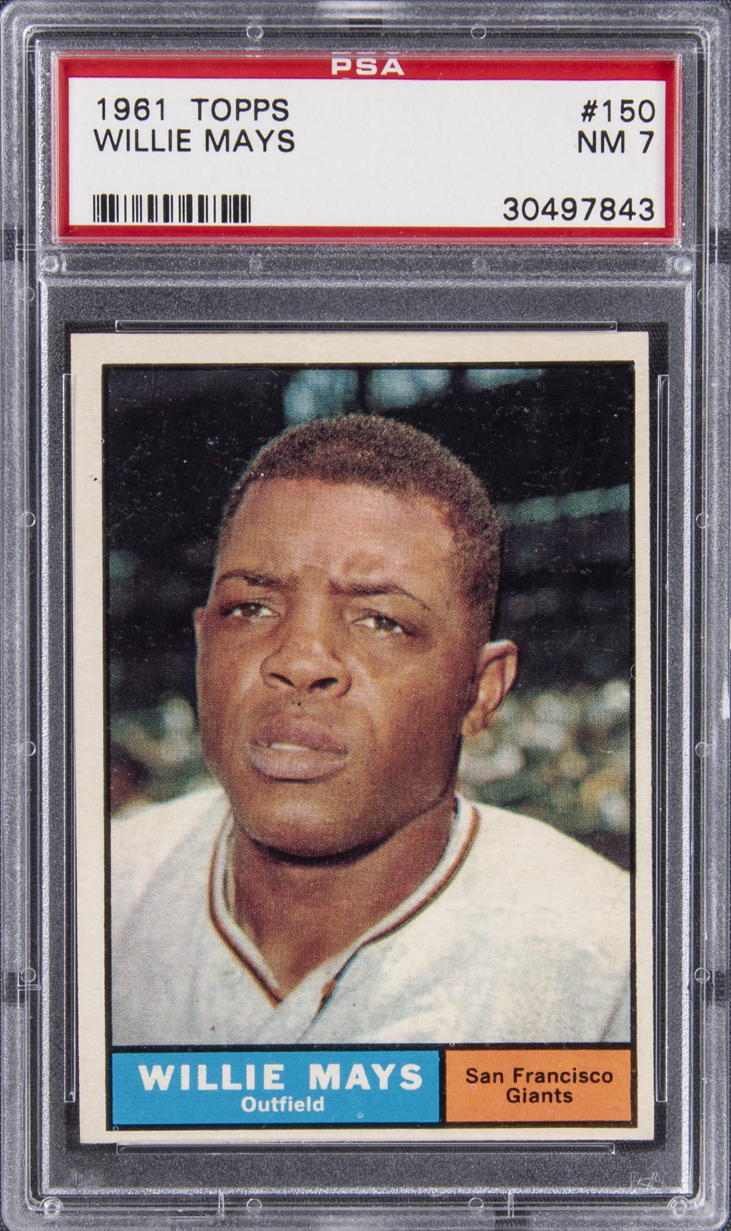 Lot Detail 1961 Topps 150 Willie Mays PSA NM 7