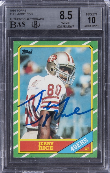 NFL Jerry Rice Signed Trading Cards, Collectible Jerry Rice Signed Trading  Cards