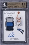 2018-19 Panini Flawless Vertical Rookie Patch Autographs (RPA) #25 Luka Doncic Signed Patch Rookie Card (#07/25) - BGS GEM MINT 9.5/BGS 10 