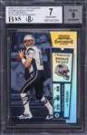 2000 Playoff Contenders "Championship Ticket" Autograph #144 Tom Brady Signed Rookie Card (#001/100) – BGS NM 7/BGS 9 - The First Card in the Print Run! The Holy Grail of Football Cards!