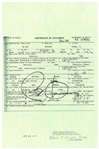 Barack Obama Signed Photocopy of Birth Certificate (Beckett)