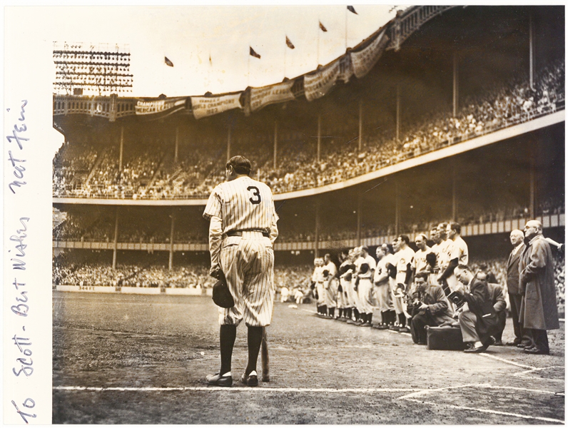 Lot Detail - Babe Ruth Issued Presentation New York Yankees Uniform