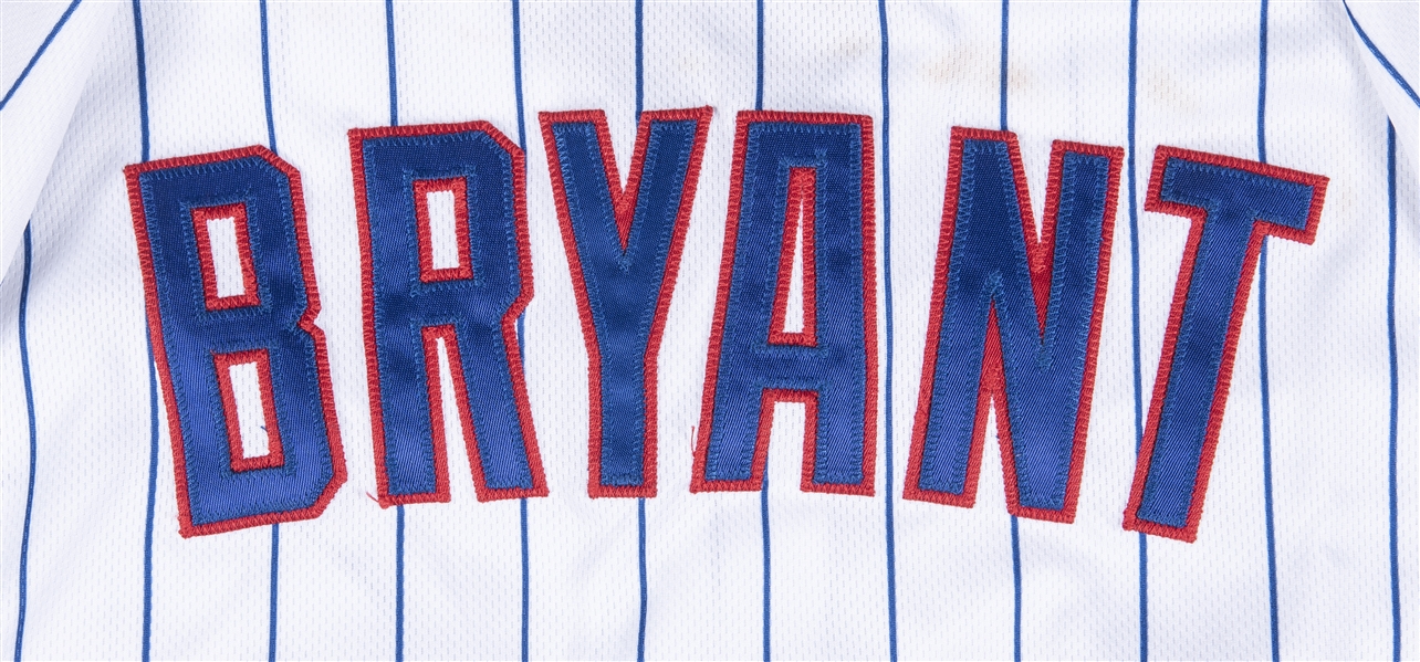Kris Bryant Game-Used Jersey - Memorial Day 2015 - Bryant Hits His 6th Home  Run of Career - Nationals vs. Cubs - 5/25/15 - HZ633006