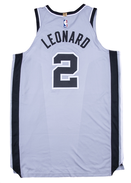 2017-18 Kawhi Leonard Game Used San Antonio Spurs Home Jersey Worn on 1/13/2018 (Meigray)