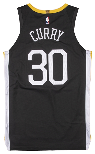 2018/19 Steph Curry Game Used & Photo-Matched Alternate Home Jersey - Matched to 2/6/2019 (MeiGray Photo-Match) 