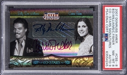 2007 Donruss Americana Co-Stars Signatures #CSS-8 Billy Dee Williams & Carrie Fisher (#1/25) - PSA NM-MT 8/PSA 10