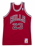 Michael Jordan Signed Vintage Chicago Bulls Jersey (Beckett)