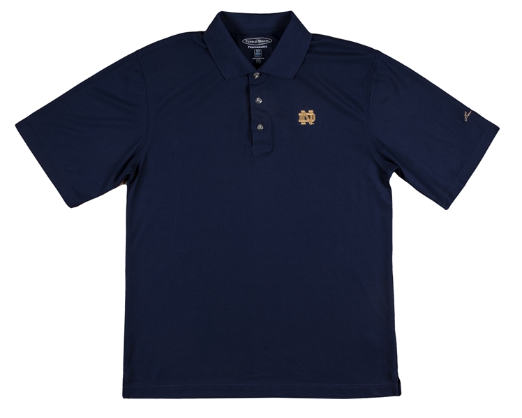 Lou Holtz Team Issued Notre Dame Polo (Holtz LOA)