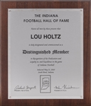 2010 Lou Holtz Distinguished Member Award Presented by The Indiana Football Hall of Fame (Holtz LOA)