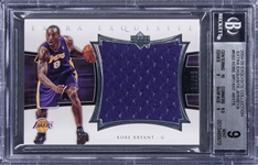 2004-05 UD "Exquisite Collection" Extra Exquisite Jersey #EE-KB2 Kobe Bryant Jersey Card (#01/25) - BGS MINT 9