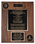 2000 The Carolinian Creed Plaque Presented to Coach Lou Holtz (Holtz LOA)