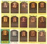 Lot of (189) Baseball Hall Of Fame Signed Post Cards Including Stan Musial, Bill Dickey & Warren Spahn (Beckett PreCert)