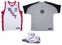 2004 Sam Cassell NBA All Star Game Used Jersey, Warm Up Shirt & Sneakers (Sam Cassell LOA)