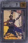 2000-01 Upper Deck "UD Game Jersey Autographed" #KB-A Kobe Bryant Signed Game Used Jersey Card (#8/8) – BGS MINT 9/BGS 10