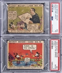 1935 R89 Gum, Inc. "Mickey Mouse" Complete Set (96) Including PSA-Graded Examples