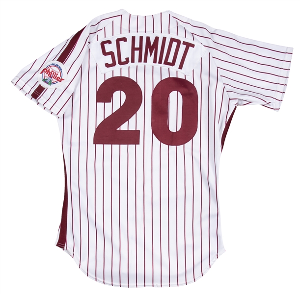 1989 Game Used Mike Schmidt Philadelphia Phillies Home Jersey (MEARS)