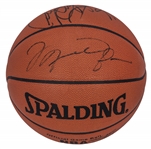 1992-93 NBA Champion Chicago Bulls Team Signed Basketball With 10 Signature Including  Michael Jordan, Scottie Pippen, Dennis Rodman & More! (JSA)