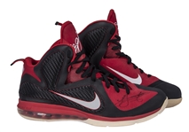 2011 LeBron James Game Used, Signed & Inscribed Sneakers (Mears & JSA)