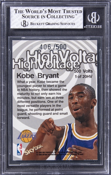 100％本物保証！ Fleer、Sky Box (#163/500) Bryant Kobe 500 Voltage 