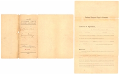 1919-20 James Bottomley First MLB Signed Players Contract (Beckett)