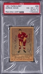 1951-52 Parkhurst #66 Gordie Howe Signed Rookie Card – PSA VG-EX+ 4.5, PSA/DNA 10
