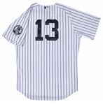 2015 Alex Rodriguez Game Used New York Yankees Home Jersey with Andy Pettitte Patch Worn on 8/23/2015 (Steiner)