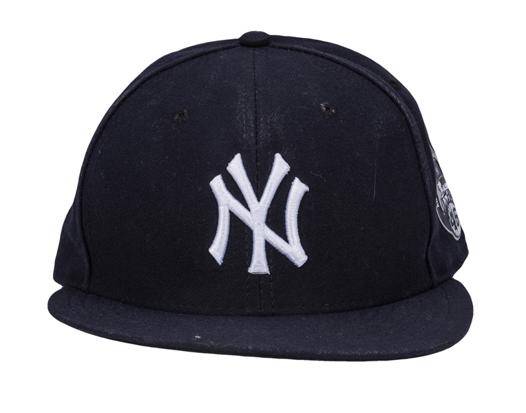 2015 Alex Rodriguez Game Used New York Yankees Hat with Andy Pettitte Patch Worn on 8/23/2015 (Steiner)