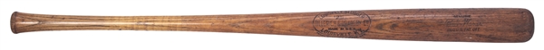 1933-34 Paul Waner Game Used Hillerich & Bradsby Pre-Model Bat (PSA/DNA GU 8.5)