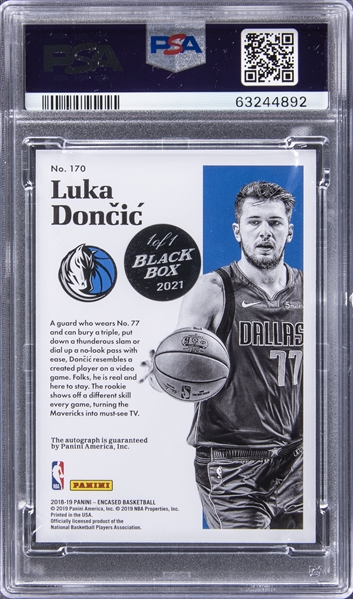 Sold at Auction: Luka Doncic Rookie Auto PSA/DNA Authentic
