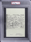 Barack Obama Signed Copy of Birth Certificate - PSA/DNA GEM MT 10