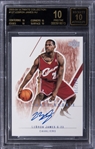 2003-04 Upper Deck Ultimate Collection #127 LeBron James Signed Rookie Card (#036/250) – BGS PRISTINE 10/BGS 10 - Black Label