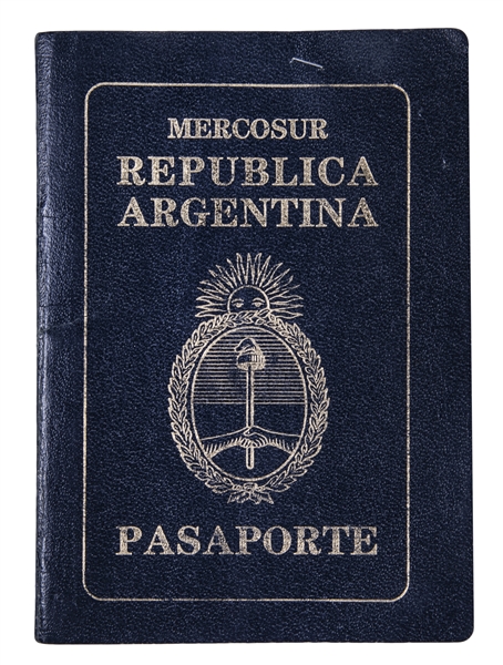 1996 Diego Maradonas Personal Argentina Passport 