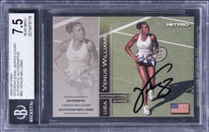 2003 NetPro International Series Court Authentic Autographs #8C Venus Williams Signed Rookie Card (#274/500) - BGS NEAR MINT+ 7.5, BGS 10