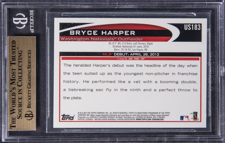 2012 Topps Update us183 Bryce Harper Rookie 124575 - Sportsnut Cards