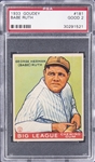 1933 Goudey #181 Babe Ruth – PSA GD 2