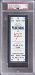 1995 Derek Jeter First Major League Hit Full Ticket - New York Yankees vs Seattle Mariners On 5/30/1995 (PSA NM 7)