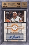 2003/04 UD Top Prospects "Signs of Success" #SSLJ LeBron James Signed Rookie Card – BGS PRISTINE 10/BGS 10