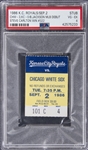 1986 Kansas City Royals vs Chicago White Sox Ticket Stub From Bo Jacksons MLB Debut & Steve Carltons 322nd Career Win On 9/2/86 (PSA VG-EX 4)