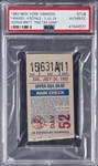 1983 George Brett "Pine Tar Game" Kansas City Royals at New York Yankees Ticket Stub From 7/24/1983 (PSA Authentic)