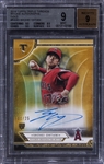 2018 Topps Triple Threads Rookie Autographs Gold #SO Shohei Ohtani Signed Rookie Card (#11/25) - BGS MINT 9/BGS 9