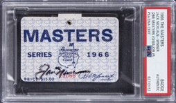 1966 Jack Nicklaus Signed The Masters Augusta Badge - PSA Authentic, PSA/DNA Authentic
