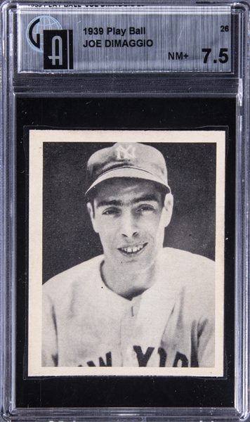 1939 Play Ball #26 Joe DiMaggio – GAI NM+ 7.5