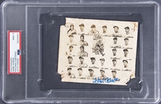 1953 Caguas (Puerto Rican Winter League) Hank Aaron Signed Team Composite Photo – A Pre-Major League Appearance! – PSA/DNA MINT 9 Signature