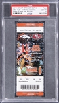 2014 Peyton Manning 509th TD Pass - NFL Record Full Ticket Stub Denver Broncos vs San Francisco 49ers on 10/19/2014 - PSA GEM MT 10