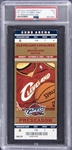 2003 LeBron James First Preseason Home Game Full Ticket Stub on 10/13/2003 - PSA EX 5