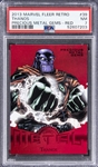 2013 Fleer Retro Marvel Precious Metal Gems Red #39 Thanos (#028/100) - PSA NM 7