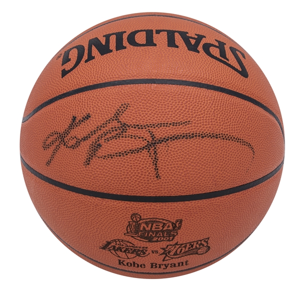 Kobe Bryant Signed 2001 NBA Finals Commemorative Spalding Basketball (Beckett)
